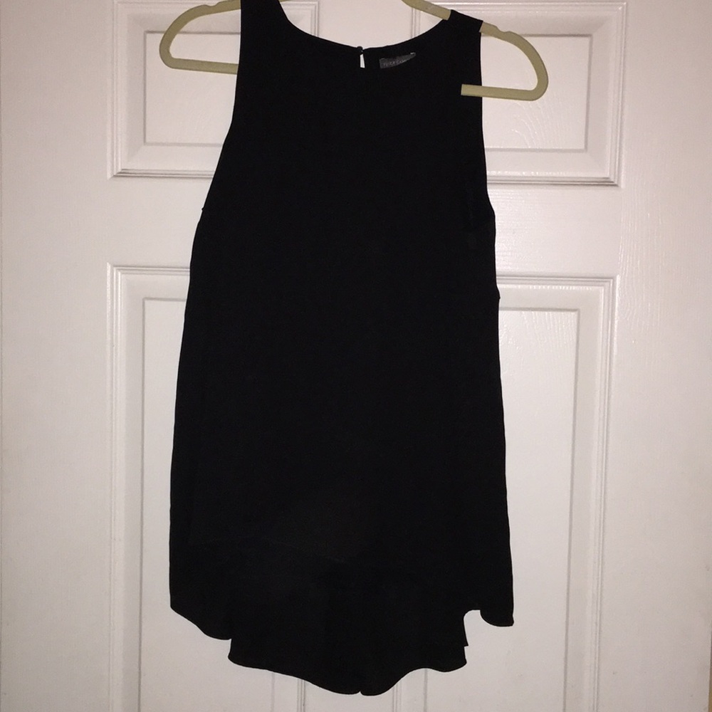 Vince Camuto Hi-Lo pleated Top